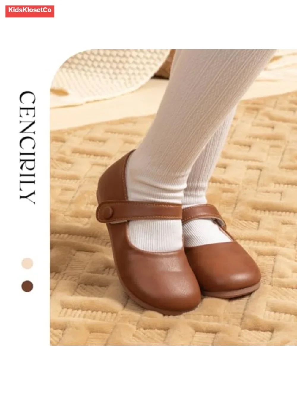 Toddler Girl Mary Jane Ballet Flats Dress Shoes Bow Pearls